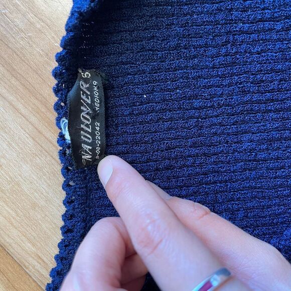 Vintage 90s NAULOVER Rainbow Striped Grunge Retro Preppy Shirt Spain Luzury Sz S - Picture 7 of 8